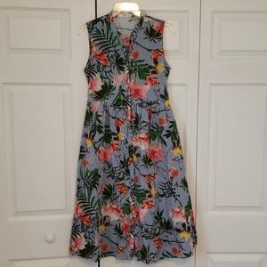 Mango casual coctail floral dress